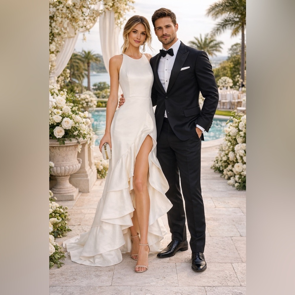 Bronx and Banco Paros Gown in White